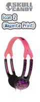 Skullcandy(�X�J���L�����f�B) / Icon 2 (Magenta Print)