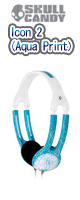 Skullcandy(�X�J���L�����f�B) / Icon 2 (Aqua Print)