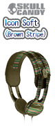 Skullcandy(�X�J���L�����f�B) / Icon Soft (Brown Stripe)