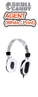 Skullcandy(�X�J���L�����f�B) / AGENT (White / Print)