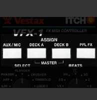 Vestax(�٥����å���) / VFX-1 [���ե����ȥ���ȥ����顼]��FX MIDI CONTROLLER