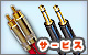 ��S������ɸ�ࡦ����1�Υ����֥� Belden(�٥�ǥ�) / 8412 RCA/PHONE [2��1�ڥ�] �ڥ����ӥ���