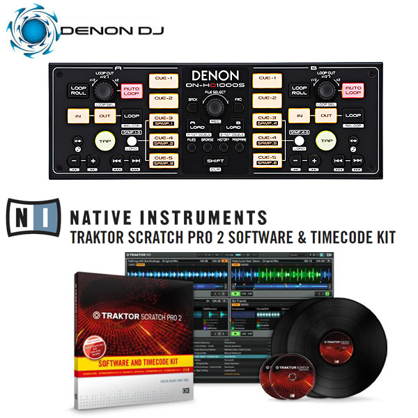 Denon(デノン) / DN-HC1000S / TRAKTOR Scratch Pro 2 ＆ Timecode Kit セット 