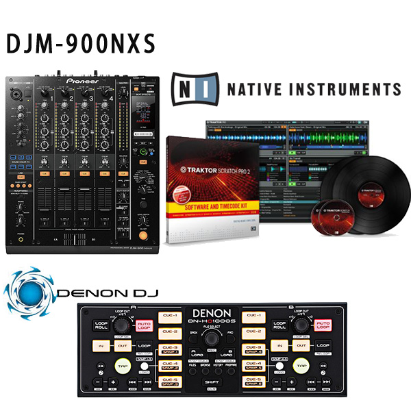 【TRAKTOR Scratch対応セット】 DJM-900NXS / DN-HC1000S / TRAKTOR Scratch Pro 2 ＆ Timecode Kit セット