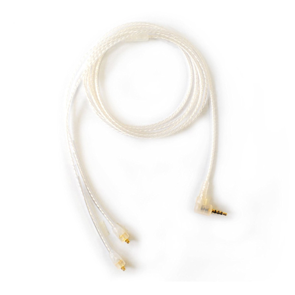 NOBUNAGA LABS(ノブナガ・ラボ) / BL-AKX1 SV 【2.5mm4極バランス対応 / MMCX】 - フラットリケーブル シルバー -