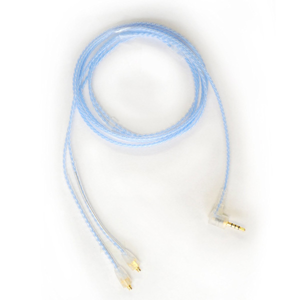 NOBUNAGA LABS(ノブナガ・ラボ) / BL-AKX1 BL 【2.5mm4極バランス対応 / MMCX】 - フラットリケーブル ブルー -