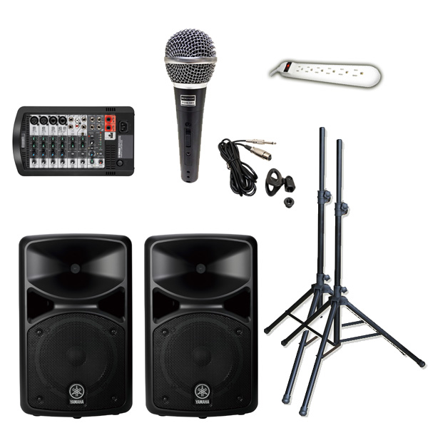 【マイク1本シンプル_Aセット】 STAGEPAS 400i / PGM-58s 《講演 ・イベントに最適》 2大特典セット