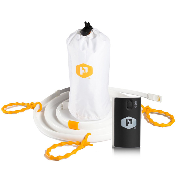 Luminoodle(ルミヌードル) / Waterproof LED Light Strip and Battery, Camp Lantern and Tent Light  (1.5m＆専用USBバッテリー) 《 多目的「ロープ型」LEDライト 》 -アウトドアグッズ -