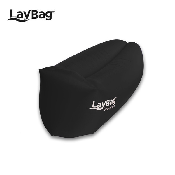 LayBag(レイバッグ) / THE ORIGINAL. Inflatable Air Lounge | Ultra Lightweight. Easy inflatable. Extremely comfortable.( Black ) 《エアーソファー》 - アウトドアグッズ -