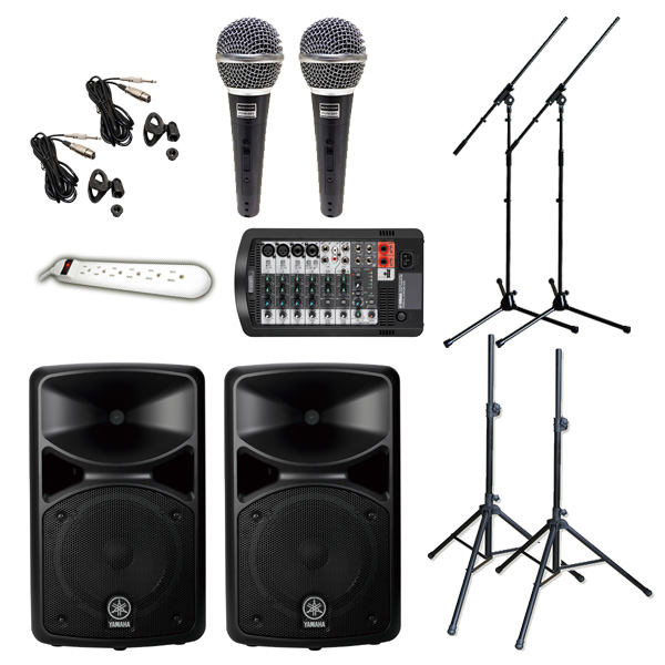 【マイク2本シンプル Aセット】 STAGEPAS 400i / PGM-58s x 2本 《講演 ・イベントに最適》 3大特典セット