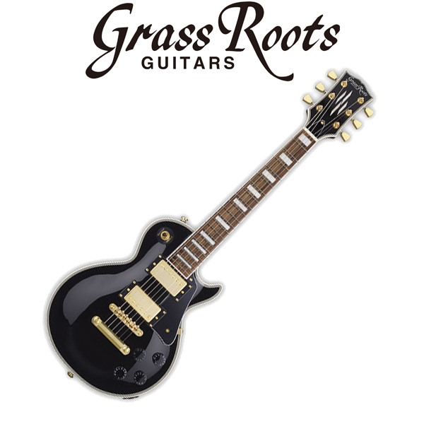 GrassRoots(グラスルーツ) / G-LPS-MINI/2H Mini Guitar Series ( Black )  - エレキギター -