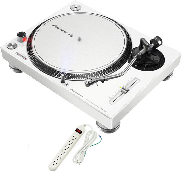 Pioneer DJ(パイオニア) / PLX-500-W ダイレクトターンテーブル 2大特典セット