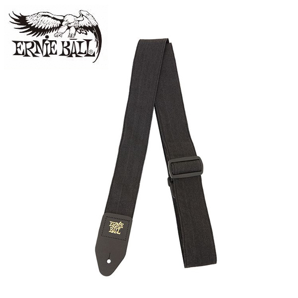 ErnieBall(アーニーボール) / Black Denim Strap #4058 - ストラップ -