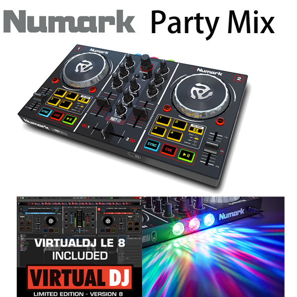 Numark(ヌマーク) / Party Mix 【Virtual DJ LE付属】- PCDJコントローラー
