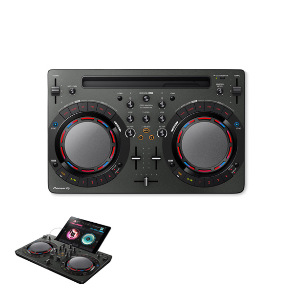 Pioneer DJ(パイオニア) / DDJ-WeGO4-K (ブラック) 【rekordbox dj】iPad 「WeDJ」対応 DJコントローラー 【生産完了特価】