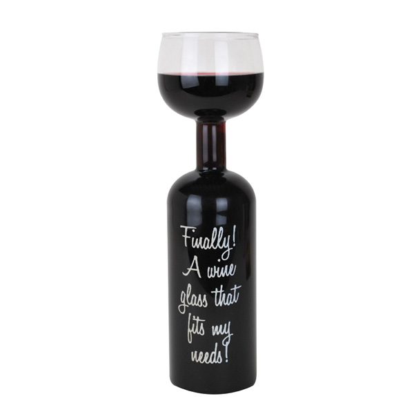 BigMouth Inc / Ultimate Wine Bottle Glass (Clear) - ワインボトル・グラス -