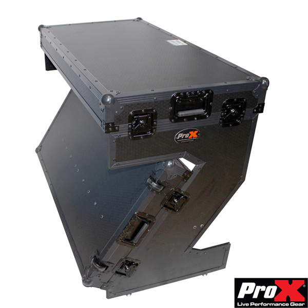 ProX / Portable Z-Style Dj Table Flight Case - DJテーブルとして使用可能なキャスター付きフライトケース -