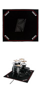 TAMA(タマ) / TDR-TL ドラムセッティングカーペット(ブラック ロゴ入り) - ドラムマット -