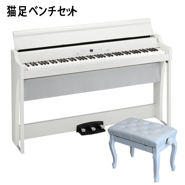 Korg(コルグ) / G1 Air WH (ホワイト) 【猫足ベンチセット】 - 88鍵盤 デジタルピアノ / 電子ピアノ -
