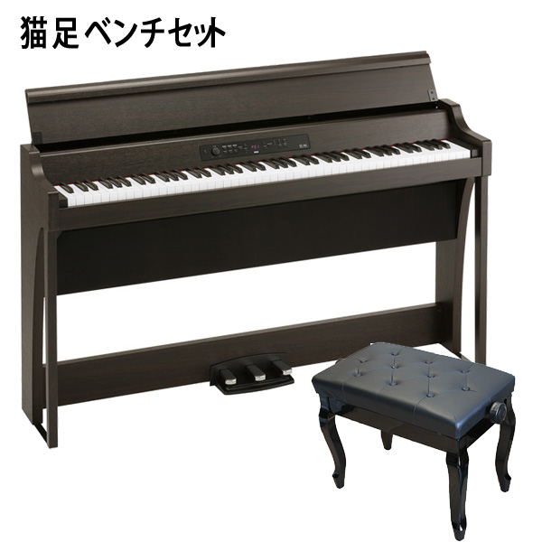 Korg(コルグ) / G1 Air BR (ブラウン / 木目調仕上げ) 【猫足ベンチセット】 - 88鍵盤 デジタルピアノ / 電子ピアノ -