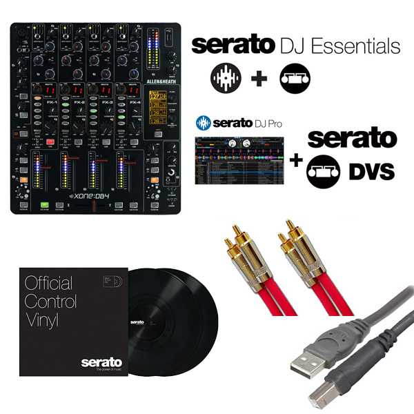 【Seratoフェア限定】Allen＆Heath(アレンアンドヒース) / XONE：DB4 / Serato DJ Essentials DVS セット