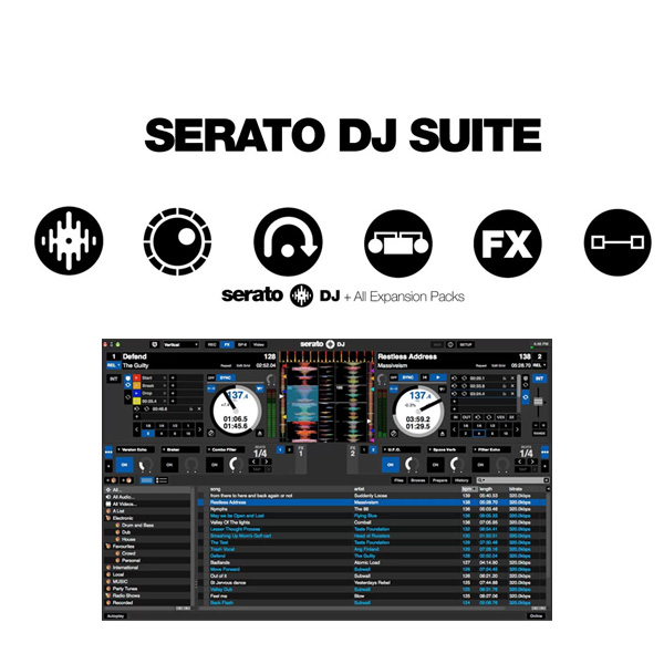 【メール便発送】SERATO(セラート) / SERATO DJ SUITE 【Serato DJ / Serato Video / Serato Flip / Serato DVS / Serato FX Pack / Serato Pitch'n Time DJ バンドルキット】