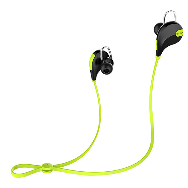 QCY / QY7 (GREEN) - スポーツ用 Bluetooth対応 ワイヤレスイヤホン - 1大特典セット