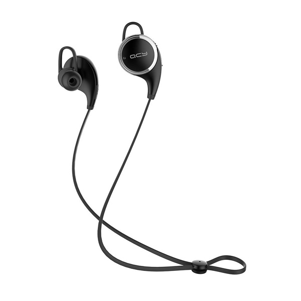 QCY / QY8 (BLACK) - スポーツ用 Bluetooth対応 ワイヤレスイヤホン - 1大特典セット