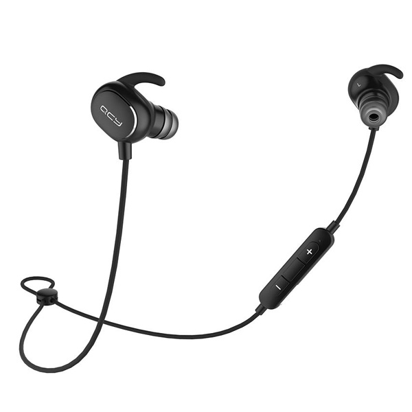 QCY / QY19 (BLACK) - スポーツ用 Bluetooth対応 ワイヤレスイヤホン - 1大特典セット