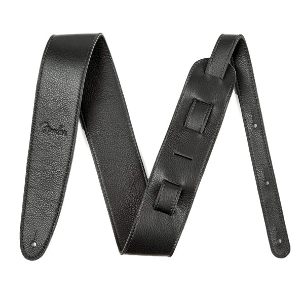 FENDER(フェンダー) / ARTISAN CRAFTED LEATHER STRAPS - 2.5” (Black) - ギターストラップ -