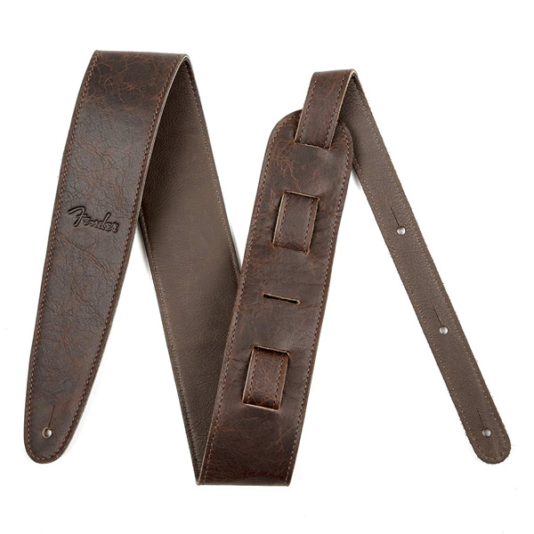FENDER(フェンダー) / ARTISAN CRAFTED LEATHER STRAPS - 2.5” (Brown) - ギターストラップ -