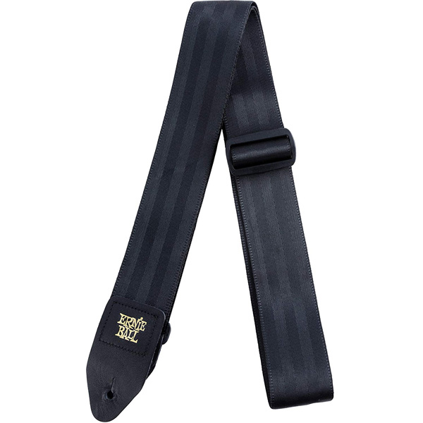 ErnieBall(アーニーボール) / 2” SEATBELT WEBBING STRAP (Black) - ギターストラップ -