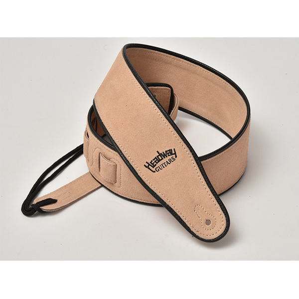 Headway(ヘッドウェイ) / Suede Leather Strap HW-5000 (Wheat) - ギターストラップ -