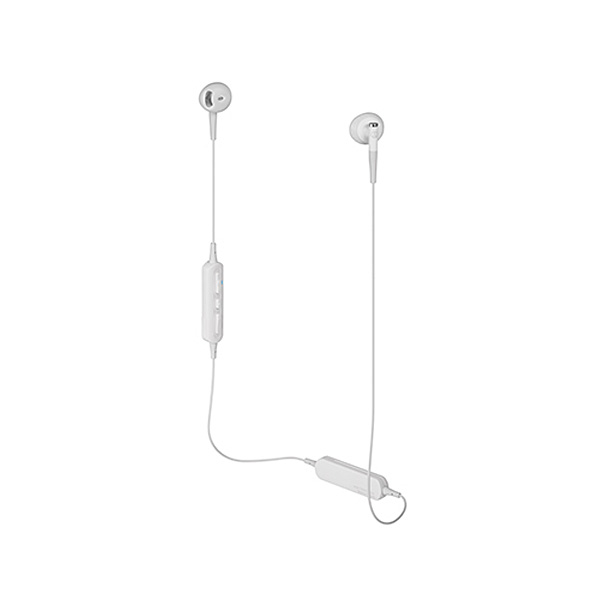 audio-technica(オーディオテクニカ) / ATH-C200BT WH ホワイト - セミオープン型 ワイヤレスイヤホン -