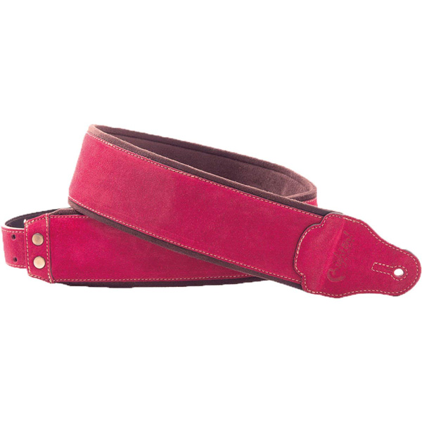 Righton! STRAPS(ライトオンストラップス) / SUEDE (Red) - ギターストラップ -