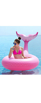 Jasonwell / Giant Inflatable Mermaid Tail Pool Float (Green) マーメイドテール 浮き輪