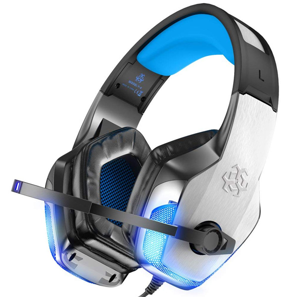 BENGOO / V-4 (Blue) - PC Xbox PS4 スマホ Nintendo Switch 対応 ゲーミングヘッドセット - 1大特典セット
