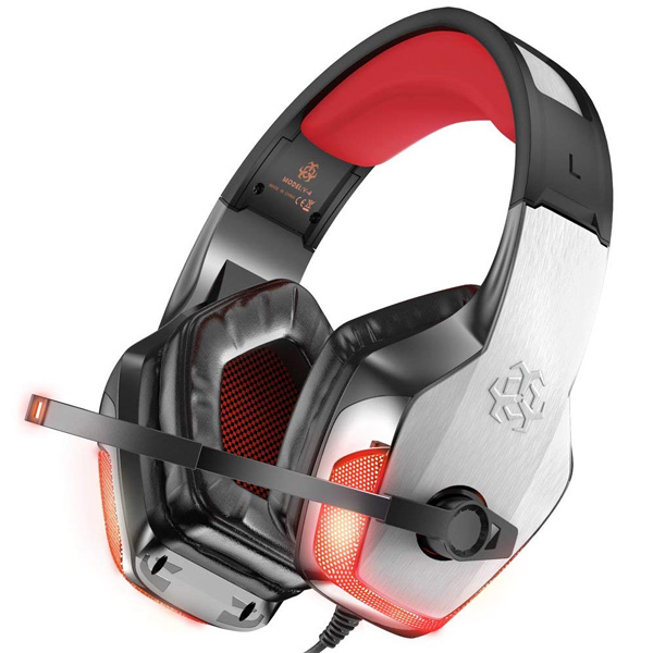 BENGOO / V-4 (Red) - PC Xbox PS4 スマホ Nintendo Switch 対応 ゲーミングヘッドセット - 1大特典セット