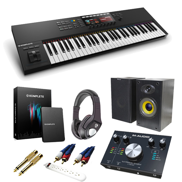 KOMPLETE KONTROL S61 MK2 / M-Track 2x2 M / KOMPLETE 11 DTMスタートセット 4大特典セット