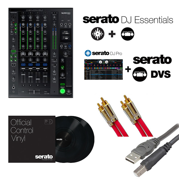 【Seratoフェア限定】Denon(デノン) / X1800 Prime  / Serato DJ Essentials DVS セット