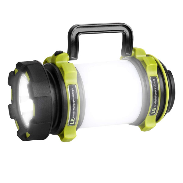 LE(Lighting EVER) / 500lm Rechargeable Camping Lantern - LED ランタン 懐中電灯 USB 充電式 IPX4防水 スマホ充電器 -