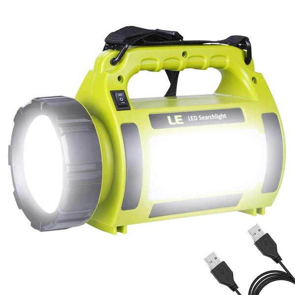 LE / 1000lm Rechargeable Camping Lantern - LED ランタン 懐中電灯 USB 充電式 IPX4防水 スマホ充電器 -