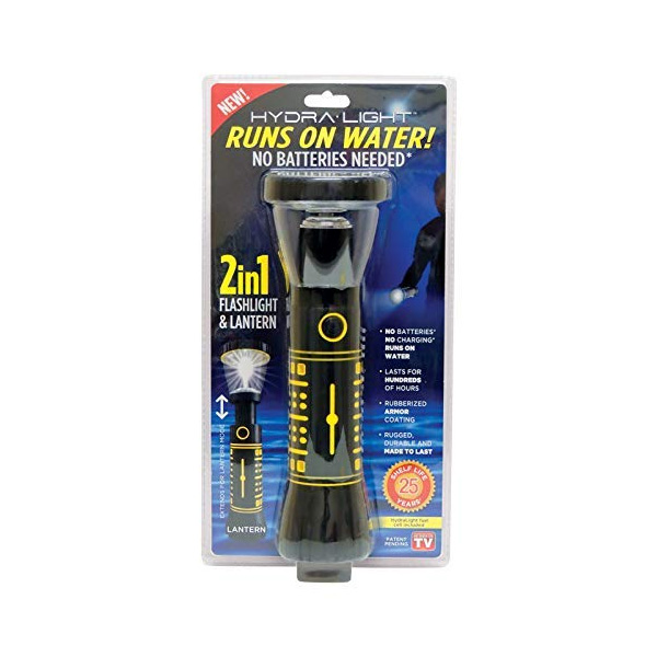 Hydralight / 2-in-1 Flashlight and Lantern - 懐中電灯 ランタン 水で充電 -