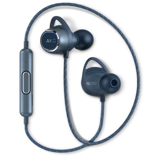 AKG(アーカーゲー) / N200 WIRELESS (BLUE) - Bluetooth対応 ワイヤレスイヤホン - 1大特典セット