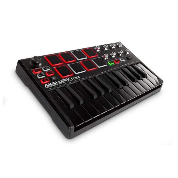 Akai(アカイ) /  MPK mini MK2 Black  【MPC Essentials付属】- ベロシティ対応25鍵MIDIキーボード・コントローラー 