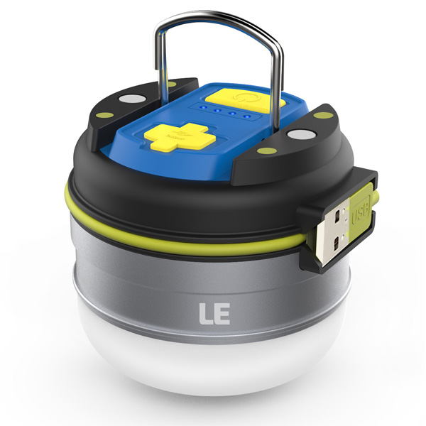 LE(Lighting EVER) / Rechargeable  LED Camping Lights  - USB充電式LEDランタン 3000mAhバッテリー内蔵 調光対応 防水仕様   -