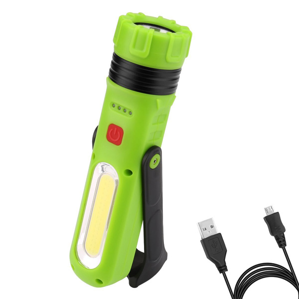 LE(Lighting EVER) / Multi-Mode Dimmable COB LED Flashlight - LED懐中電灯/USB充電式/180度回転可能/調光対応 -