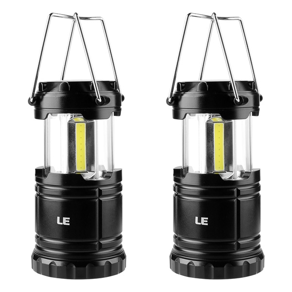 LE(Lighting EVER) / LED Battery Powered Camping Lanterns 2unit -  LEDバッテリー駆動 キャンプ用ランタン/防水仕様/2個セット -