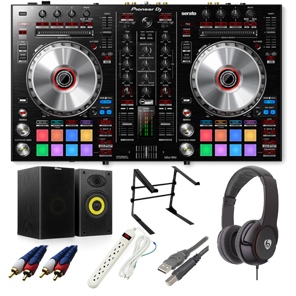 Pioneer DJ(パイオニア) / DDJ-SR2 【Serato DJ Pro無償】 激安定番オススメAセット【スピーカー欠品中:後日発送となります(納期未定)】 16大特典セット
