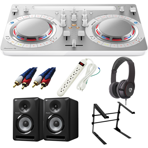 Pioneer DJ(パイオニア) / DDJ-WeGO4-W 【rekordbox dj / Virtual DJ LE無償】 S-DJ80X 激安定番Cセット 15大特典セット